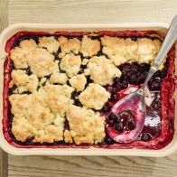 Ree Drummond's blueberry cobbler, as seen on Food Network's The Kitchen.