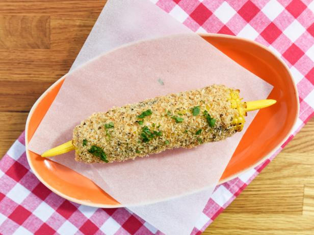 Chipotle Mayo with Oregano-Panko Grilled Corn