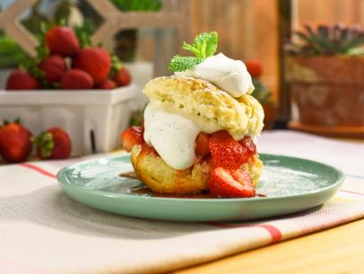 The perfect strawberry shortcake, as seen on Food Network's The Kitchen.