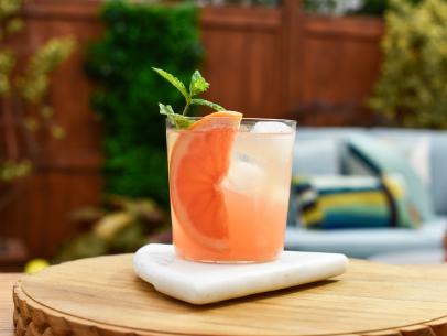 Grapefruit mint gin and tonic, as seen on Food Network's The Kitchen.