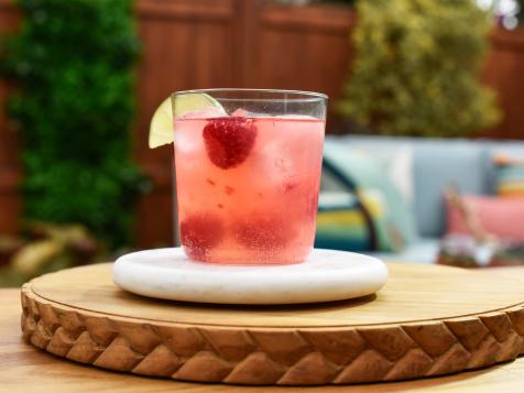 Raspberry-Lime Gin and Tonic