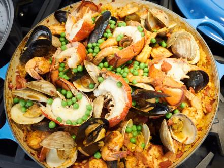 Seafood Paella Recipe | Tia Mowry | Food Network