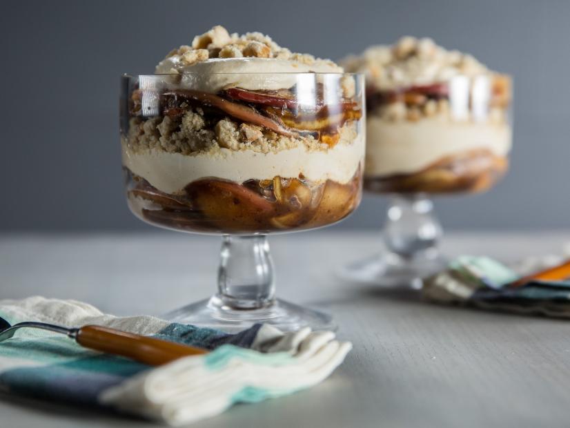 Moonshine Sauteed Apple and Peanut Butter Trifle, as seen on The Bobby and Damaris Show, Season 1.