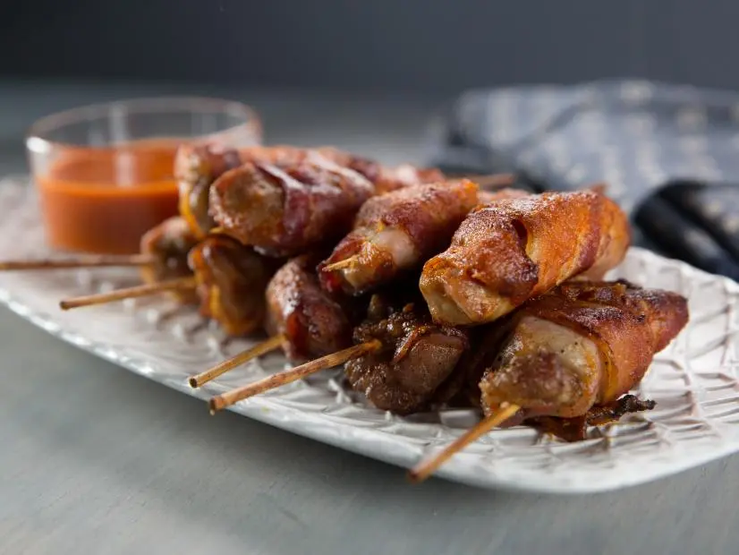 Buffalo Blue Cheese Pork "Wings," as seen on The Bobby and Damaris Show, Season 1.