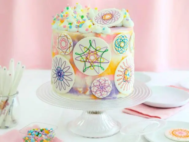 Spirograph Cake Recipe | Heather Baird | Food Network