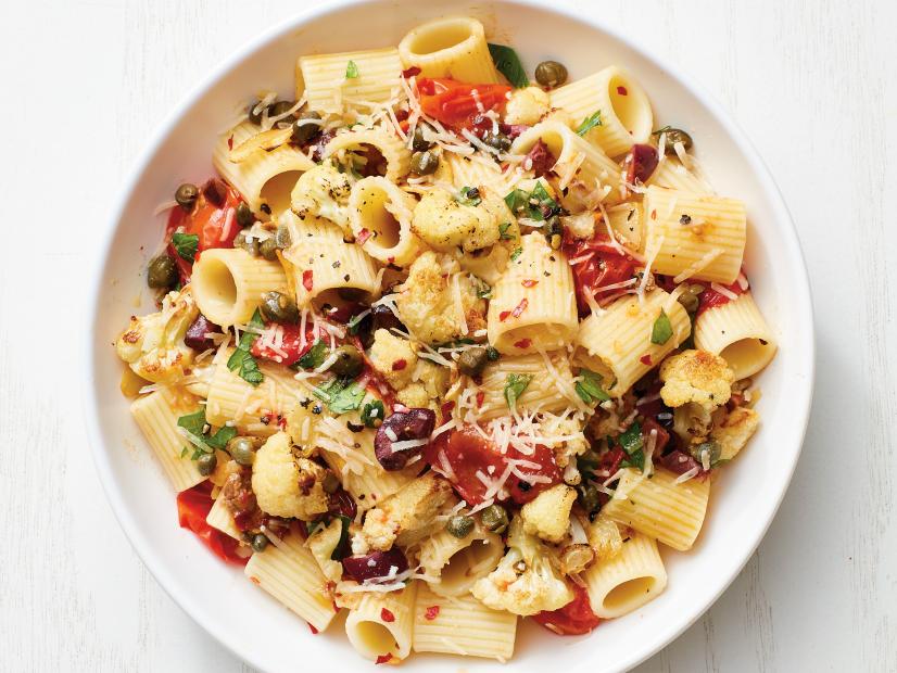 Rigatoni with Cauliflower Puttanesca Recipe Food Network Kitchen