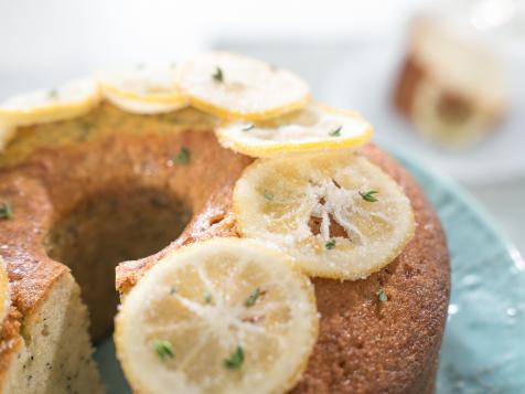 Lemon Poppy Seed Cake with Candied Lemons