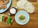 Grilled lobster tail and shrimp tacos, as seen on Food Network's The Kitchen.