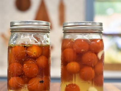 Jeff Mauro shows us how to pickle juicy summer cherry tomatoes for later in the year, as seen on Food Network's The Kitchen.