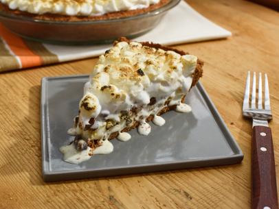 A no-bake s'mores ice cream pie, as seen on Food Network's The Kitchen.