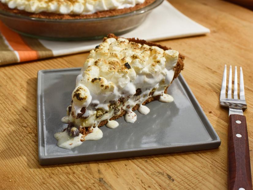 A no-bake s'mores ice cream pie, as seen on Food Network's The Kitchen.