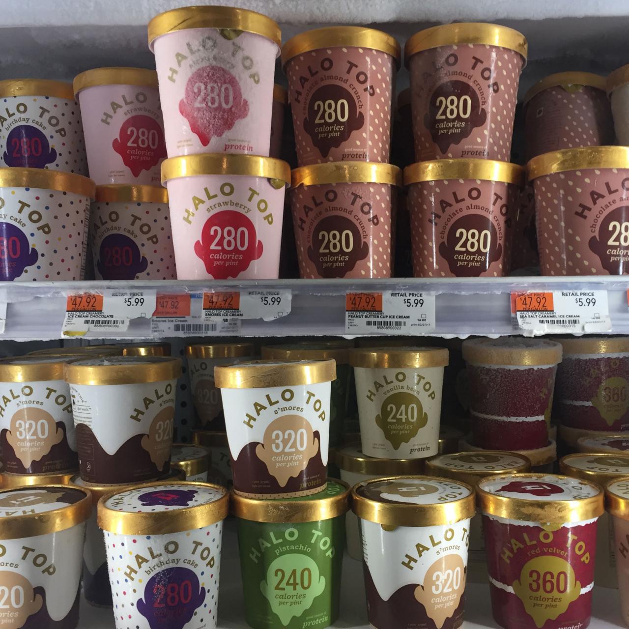 Ice cream store halo top