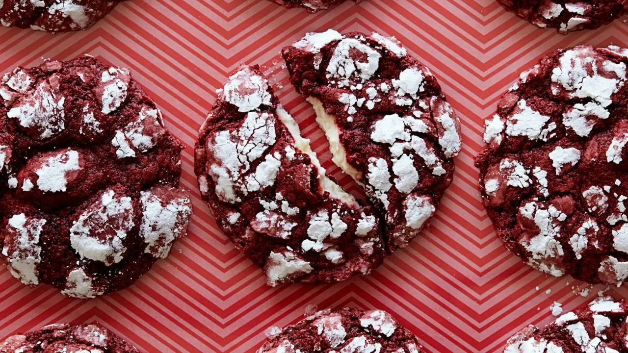 Cheesecake-Stuffed Red Velvet Cookies