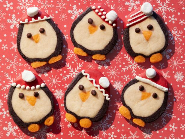 Food Network Kitchen’s Penguin Slice and Bake Cookies.