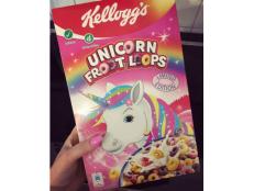 Kellogg’s has bestowed upon a sparkly-rainbow-pony-obsessed world a limited-edition Unicorn Froot Loops.