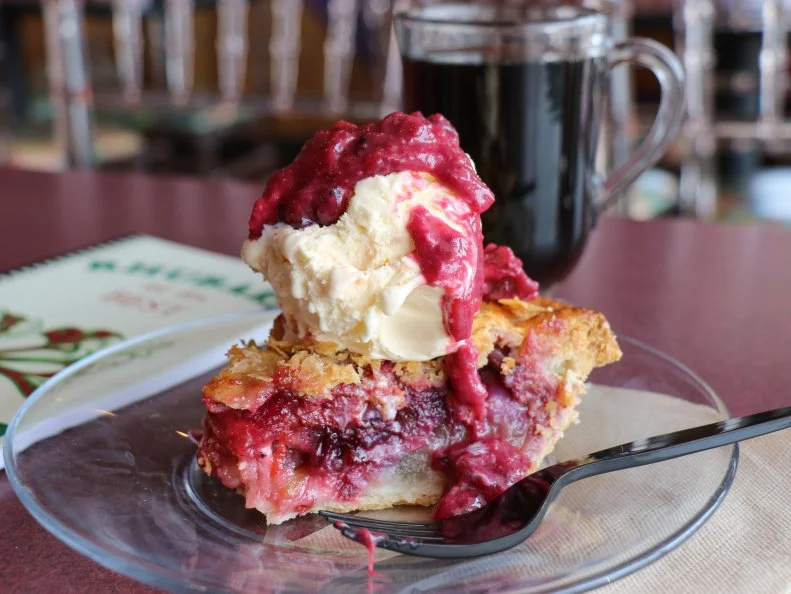 Rhubarb is a versatile perennial vegetable customarily showcased in gloriously sweet desserts. The red stalks are harvested when they are 12 to 18 inches long. Most South Dakotans have at least one favorite rhubarb recipe, typically for sauce, bread, muffins, pie, jam, crumble, cobbler or cake. Purple Pie Place in Custer takes tart rhubarb to pie-in-the-sky (or at least pie in the hills) status. Four pies to try: rhubarb, strawberry-rhubarb, raspberry-rhubarb-jalapeño and bumbleberry. Leola Rhubarb Festival offers the chance to grab a bottle of rhubarb wine from Schadé Vineyard and Winery or Prairie Berry Winery.