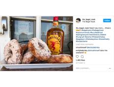 A boundary-pushing New Jersey shop has created a bagel flavored with Fireball Cinnamon Whisky.