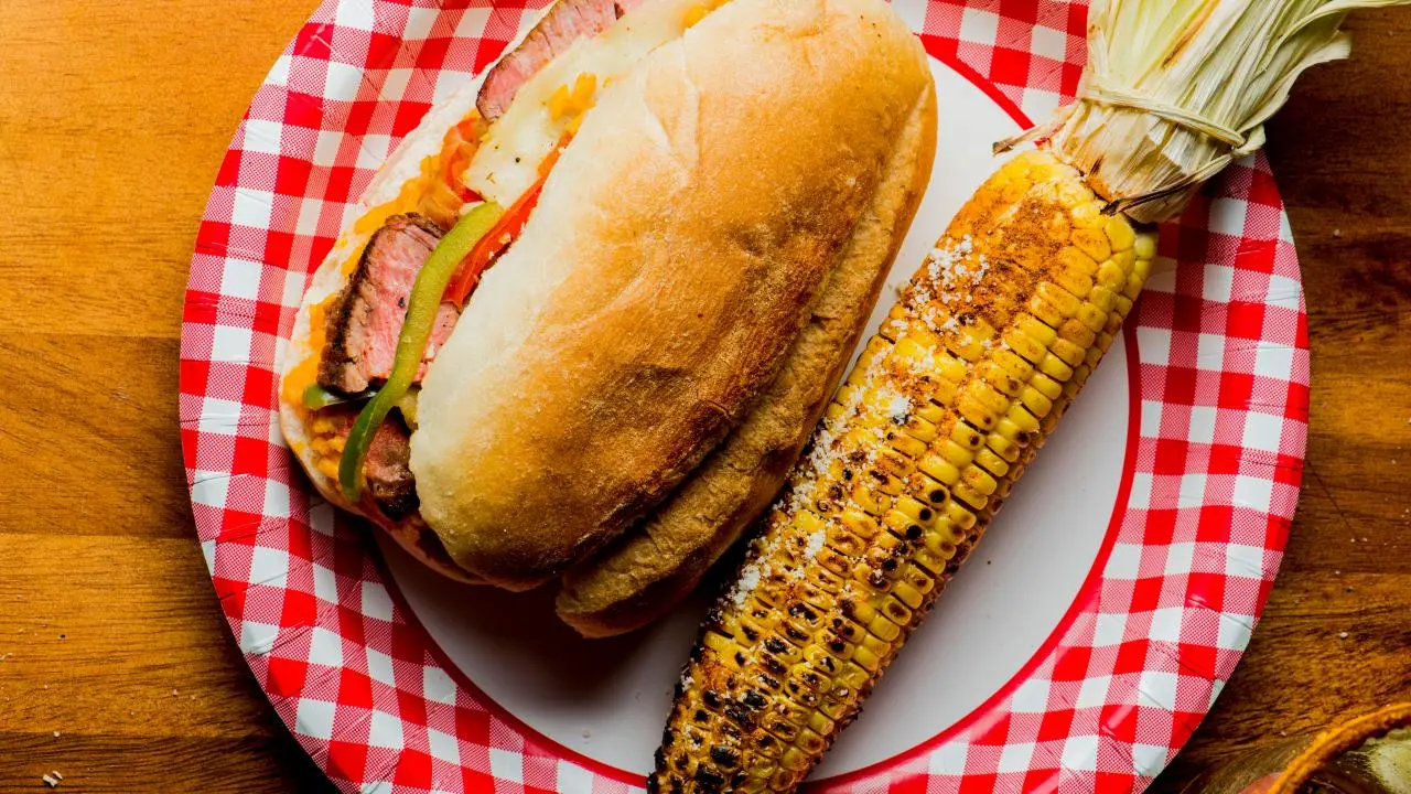 Cheesesteak-Stuffed Grilled Cheese