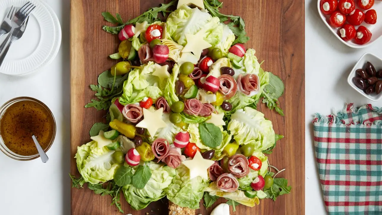 Christmas Tree Antipasto Salad