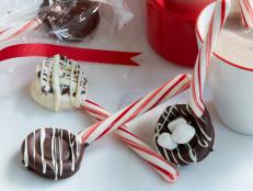 Food Network Kitchen's Candy Cane Hot Cocoa Spoons holiday recipe