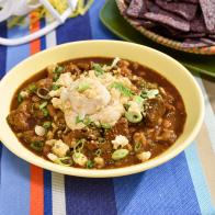 Jeff Mauro makes BBQ Pork Slow Cooker Chili, as seen on Food Network's The Kitchen