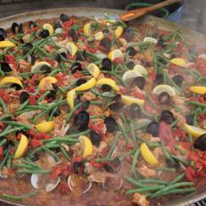 Basque Market signature dish Paella, as seen on The Grill Dads, Season 1.