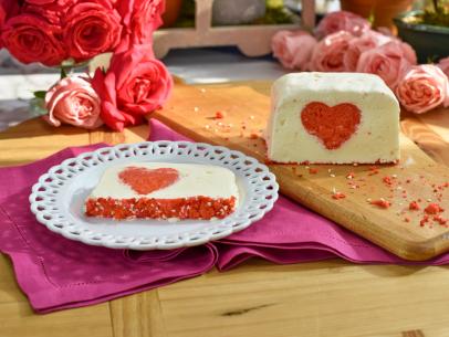 Katie Lee makes an Ice Cream Hidden Heart Cake, as seen on Food Network's The Kitchen