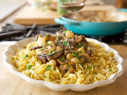 Close-up of Stroganoff , as seen on The Pioneer Woman, Season 18.