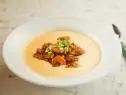 Close-up of Shrimp and Grits , as seen on The Pioneer Woman, Season 18.