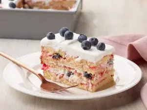 Food Network Kitchen’s Berry Dessert Lasagna, as seen on Food Network.