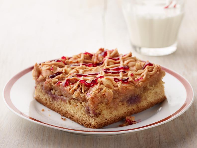 Food Network Kitchen’s PB&J Gooey Butter Cake for W-Q4 2017 New FNK, as seen on Food Network.
