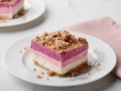 Food Network Kitchen’s Triple-Layer Berry Cheesecake for W-Q4 2017 New FNK, as seen on Food Network.