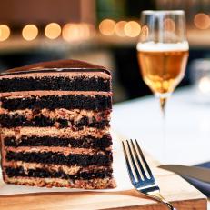 As any Chicagoan will attest, beer is the city’s drink of choice, so it makes sense that a standout cake can be found in a brewery, of all places. Each layer of the one crafted by Moody Tongue pastry chef Shannon Morrison is richer than the next. It starts with a pretzel, cereal and graham cracker crust, followed by espresso cheesecake, chocolate cake, a toasted caramel and pecan caramel filling and cocoa buttercream. They all repeat until there are a dozen rows, then the showstopper gets a finishing chocolate mirror glaze.