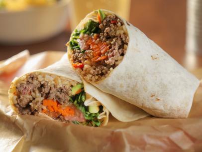 The Korean Burrito as Served at Zoftig in Santa Rosa, California, as seen on Diners, Drive-Ins and Dives, Season 29.