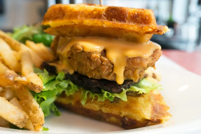 This is just your everyday, all-American diner; save for the fact that it's 100 percent vegetarian (and any dish can be ordered vegan). You won't bemoan the lack of animal products in its decidedly green takes on diner classics, such as biscuits with "sausage" gravy or "corned beef" seitan hash Benedict for breakfast, chickpea "tuna" melts at lunch, Chick'n and waffles for dinner, or vegan mozzarella sticks as a snack. And if you've got a sweet tooth, keep in mind that the adjoining bakery is entirely vegan too. Believe it or not, there's no actual cream in its version of that Massachusetts staple, Boston cream pie.