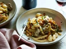 Food Network Kitchen’s 40 Clove of Garlic Chicken Alfredo
