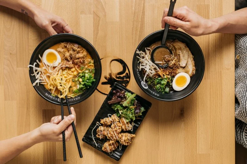 Arashi, with locations in Seattle and Edmonds in addition to its original location in Tukwila, believes the essence of ramen is in the broth, not the noodles. The signature tonkotsu broth is made by Master Chef Daisuke Ueda and takes over 16 hours to make. The restaurant offers shio, shoyu, miso and spicy miso tonkotsu ramen, as well as specialties such as black garlic ramen, tantanmen and a cold sweet-soy ramen. Super-hungry diners may want to add an order of takoyaki, gyoza or crisp karaage chicken.