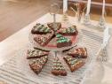 Food Beauty of Giadas Chocolate Christmas Tree Brownies as seen on season 4 of Food Networks Giadas Holiday Handbook