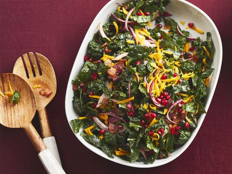 Kale and Butternut Squash Salad with Warm Bacon Vinaigrette