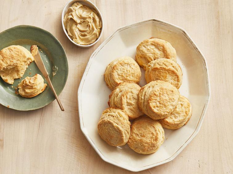 Big Batch Of Grandmas Biscuits With Molasses Butter Recipe Katie Lee