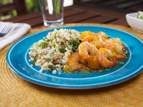 Mango-Glazed Shrimp with Riced Cauliflower