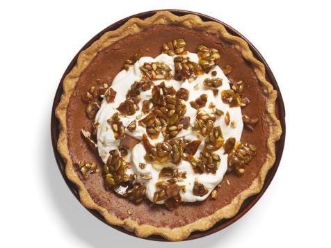 Pumpkin Pie with Pumpkin Seed Brittle