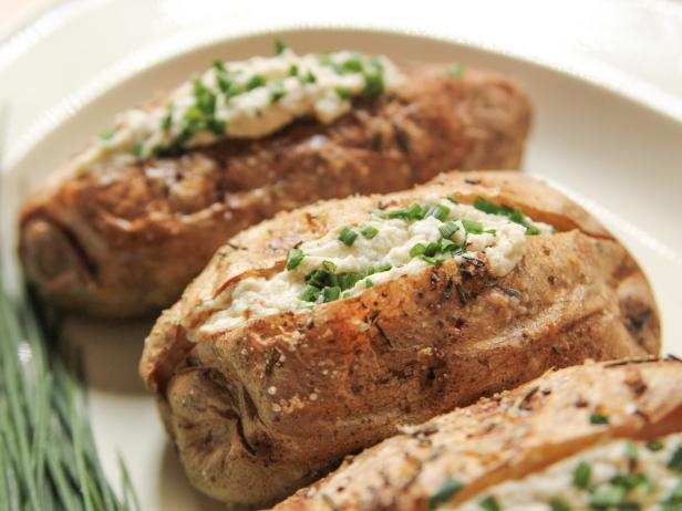 Crusty Baked Potatoes with Whipped Feta image