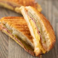 Close-up Freezer Breakfast Panini, as seen on The Pioneer Woman, Season 20.