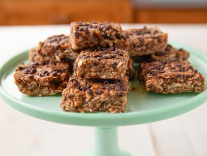 Close-up of Peanut Butter Protein Bars, as seen on The Pioneer Woman, Season 20.