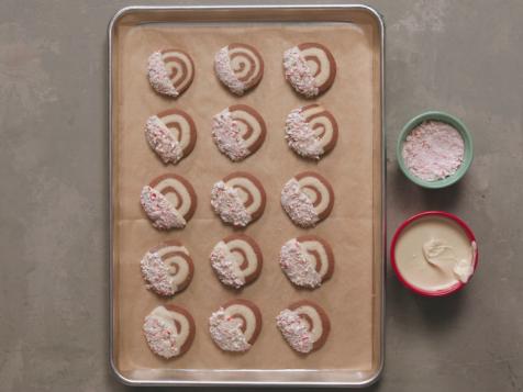 Peppermint Cocoa Swirl Cookies