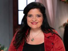 Judge Alex Guarnaschelli during the Side Challenge, Thanksgiving Sweet Pie, Holiday Savory Side, as seen on Ultimate Thanksgiving Challenge, Season 1.