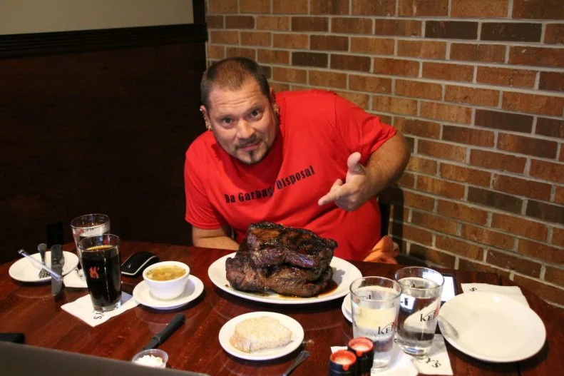 If you're looking for the most-insane steak eating challenge in the U.S., look no further. Kelsey's gives diners one hour to demolish a whopping 6 pounds of top sirloin, along with a side, soup or salad, and one piece of bread. Winners receive a $100 gift certificate, a comped meal and, most important, a souvenir T-shirt.