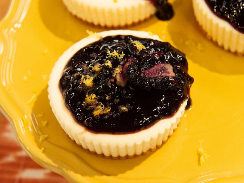 Blackberry cheesecake, as seen on The Kitchen, Season 19.