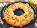 Hot ham and cheese wreath, as seen on The Kitchen, Season 19.
